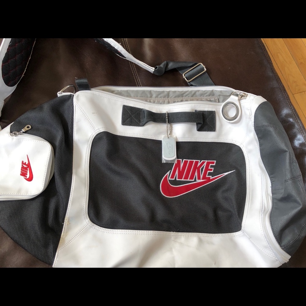 Nike leather gym bag